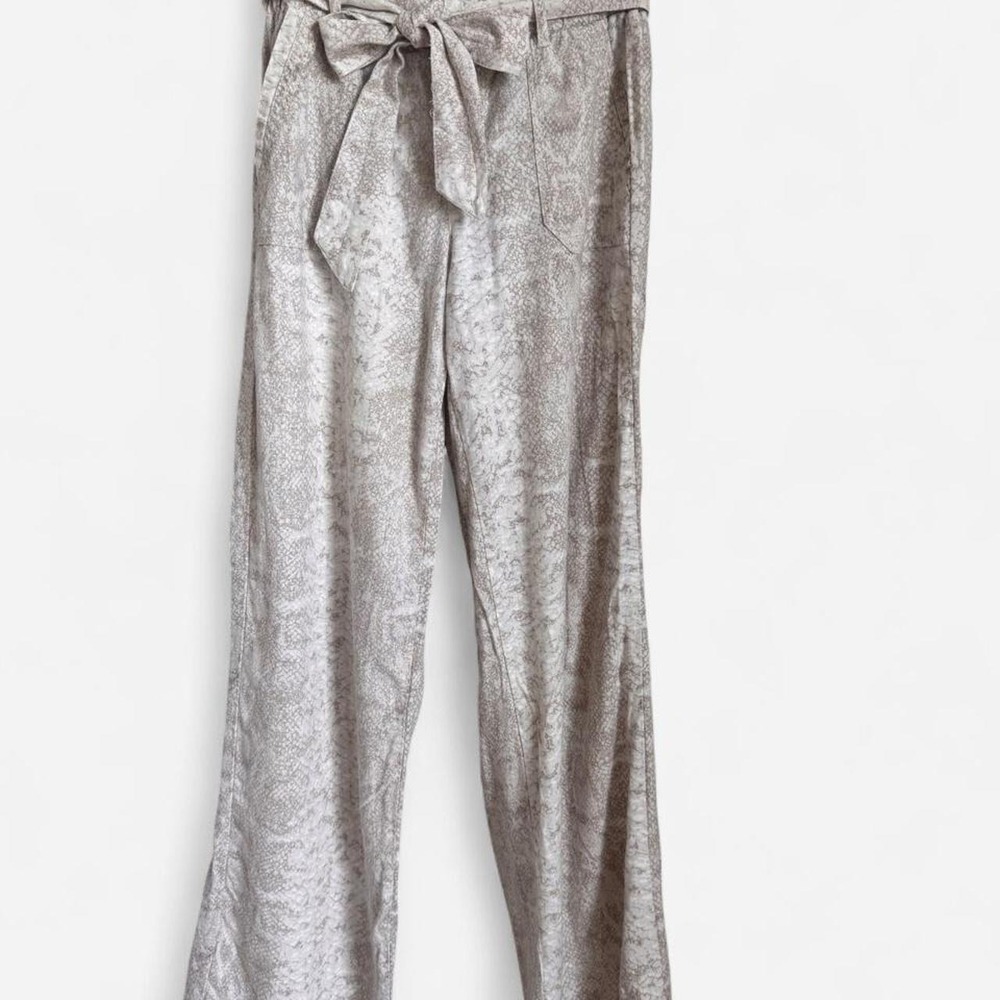 Rewash Paperbag Waist Wide-Leg Pants
